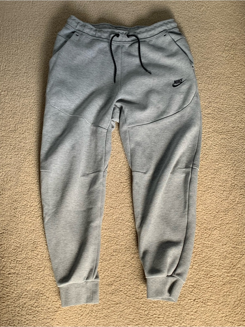 Nike men’s Grey Fleece Jogger Bottoms